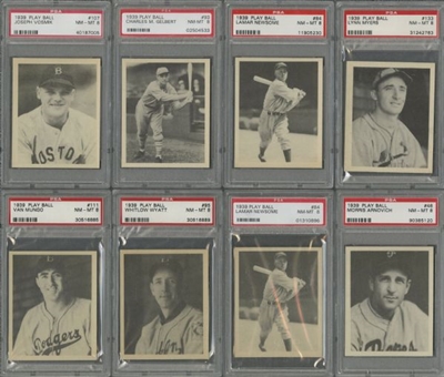 1939 Play Ball PSA NM 7 and PSA NM-MT 8 Collection (24) 